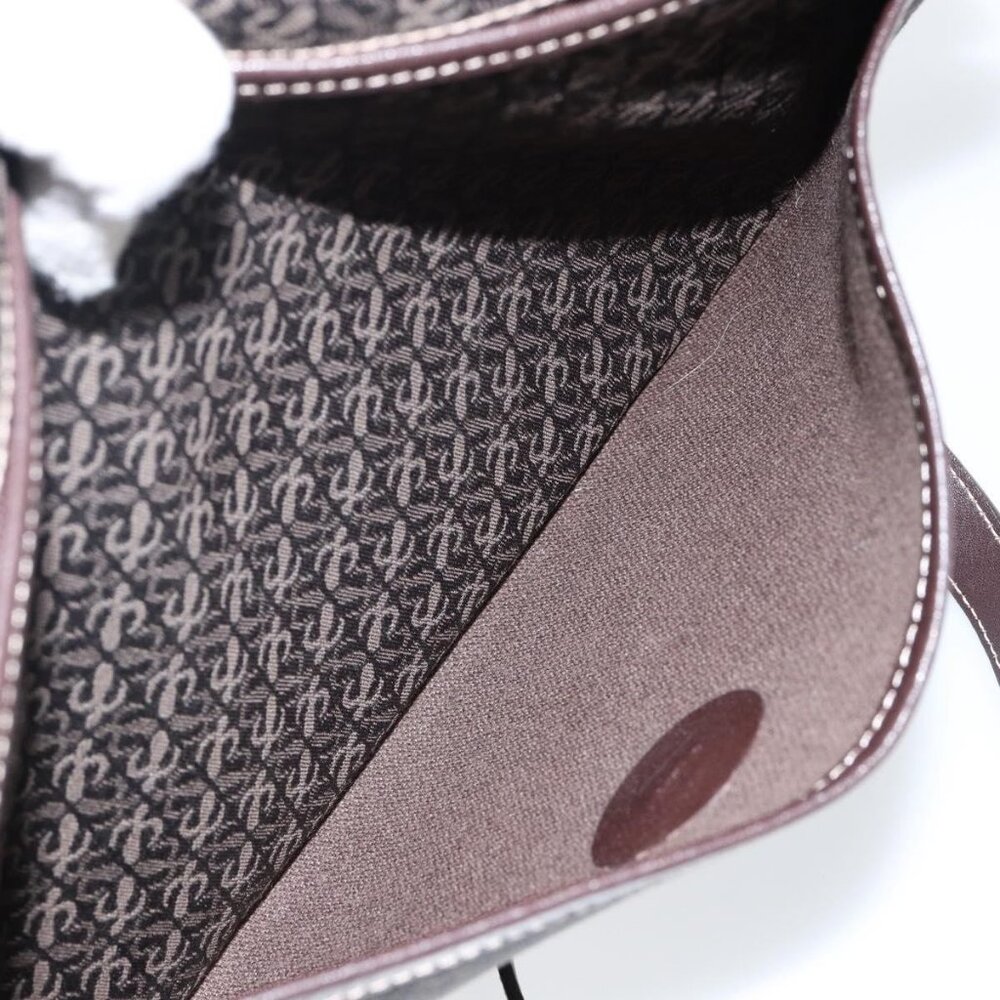 Authentic LOEWE Anagram Shoulder Bag Canvas Brown Gold - Picture 4 of 16